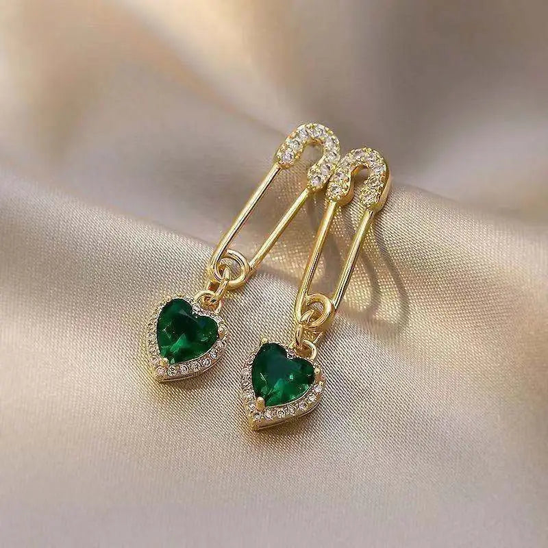 Hängande Örhängen Amarisse Viridelle - Guld