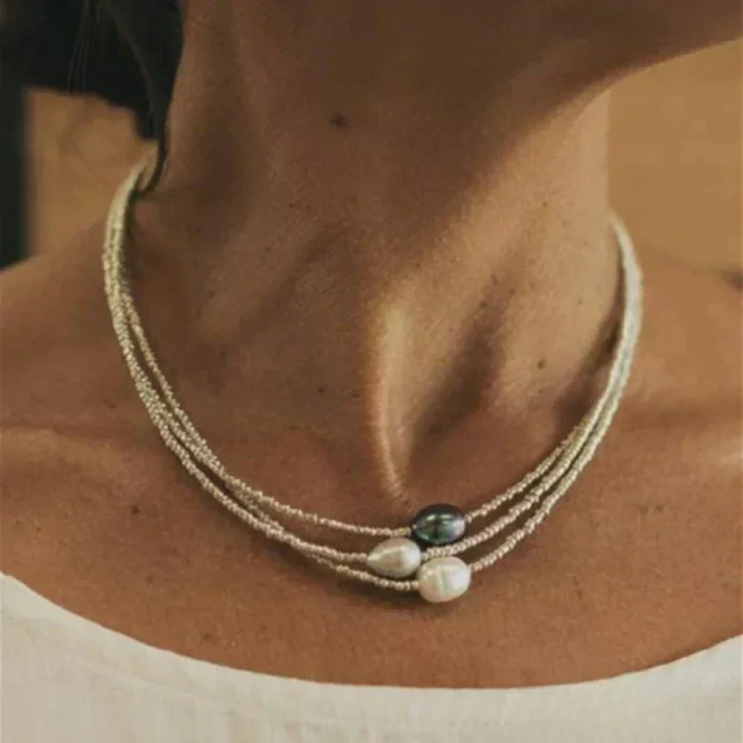 Retro Sötvattenspärlans Halsband