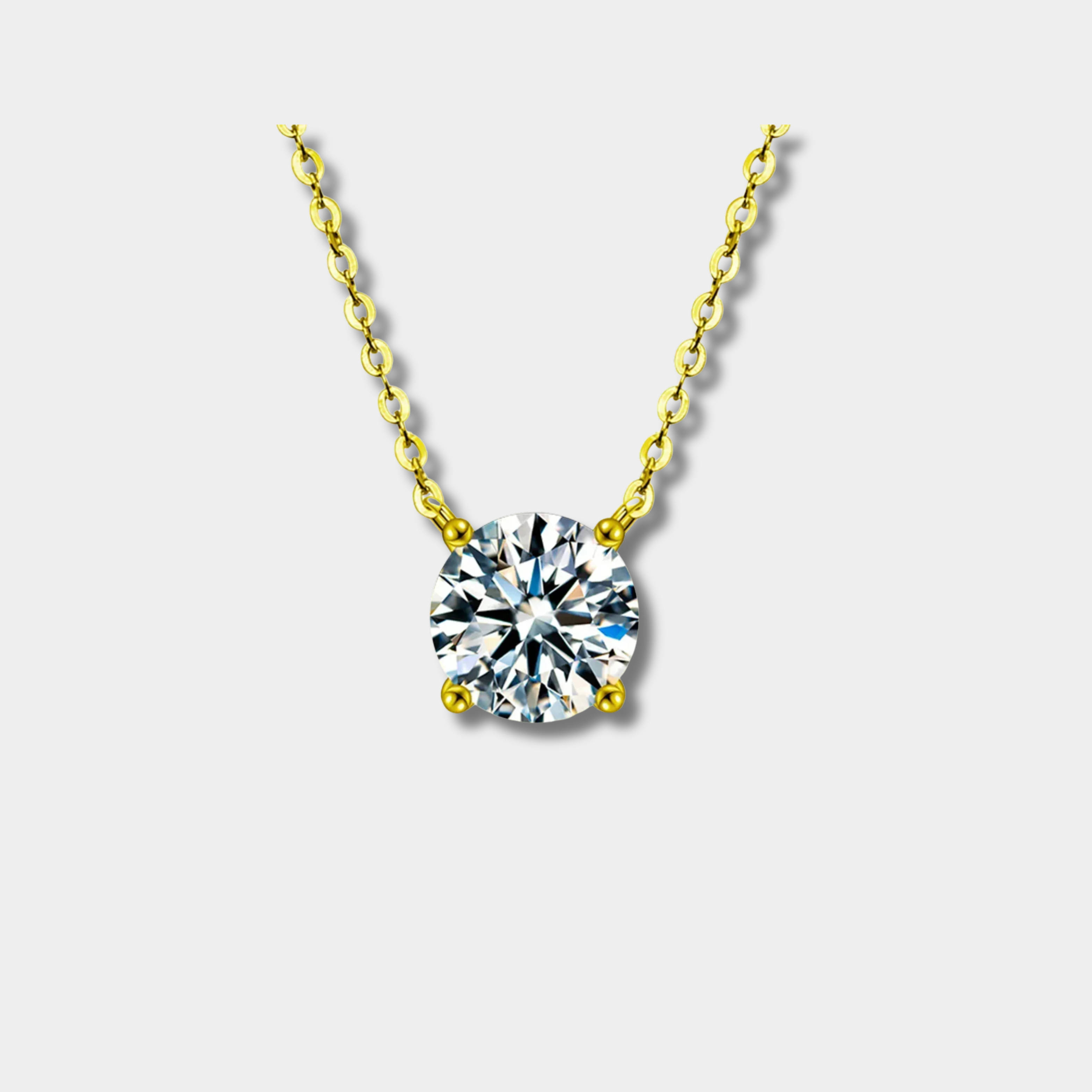 Rafaela - Halsband av zirkon, förgyllt med 18K