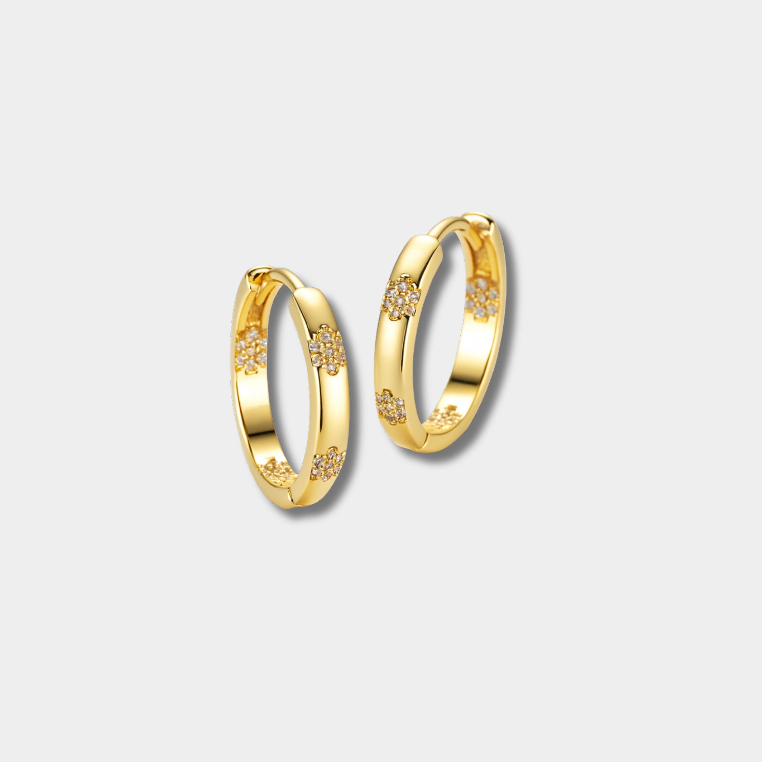 Aurelia - Guld vintage blommörhäng