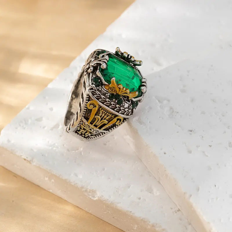Ring Klara Emerin - Blandat Guld
