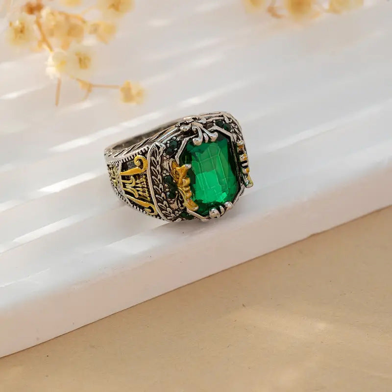 Ring Klara Emerin - Blandat Guld