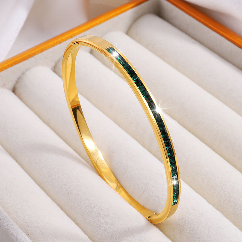 Blå Armband - Guld