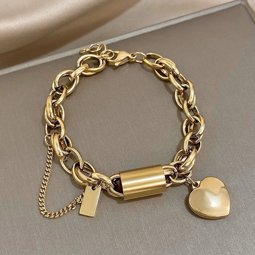 Chunky Herzstück Armband