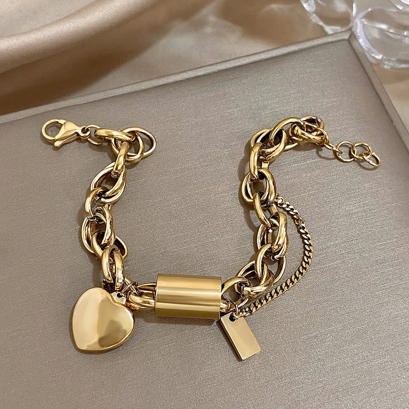 Chunky Herzstück Armband