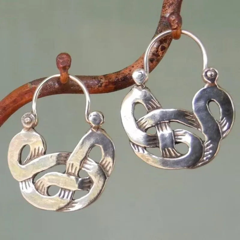 Retro Hoop Earrings