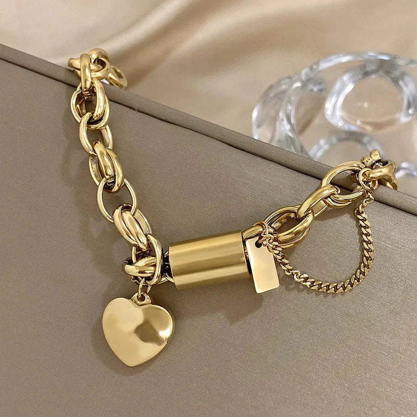 Chunky Herzstück Armband