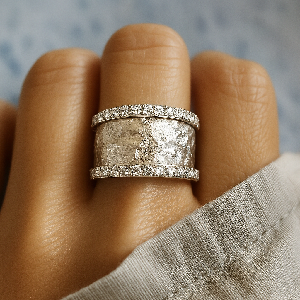 Hanna - Vintage Ring av Silver Zirkon