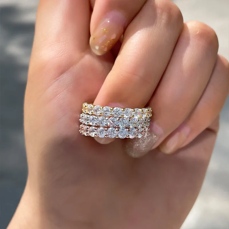 Elizka – Diamantring med dubbel band.