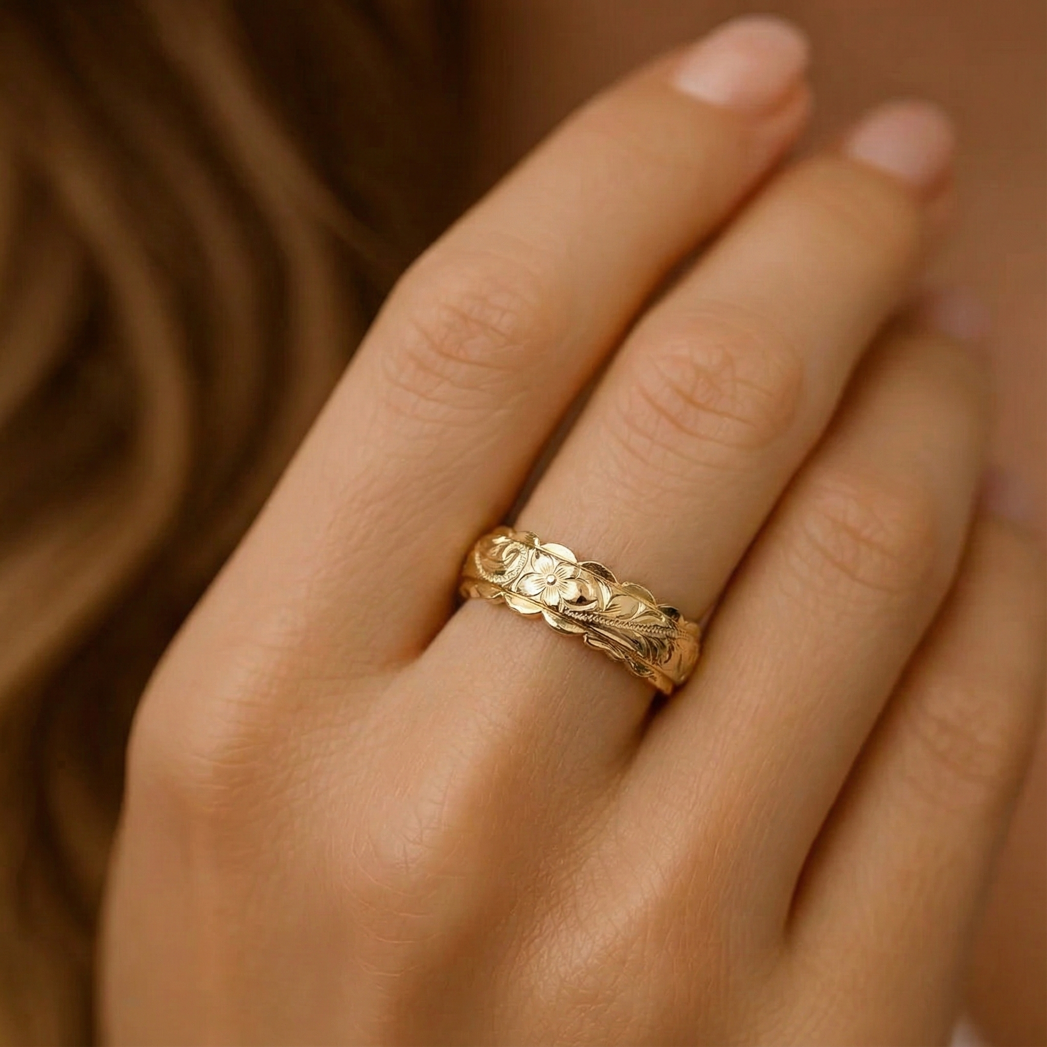Mila - Guldblomster ring inspirerad av antiken