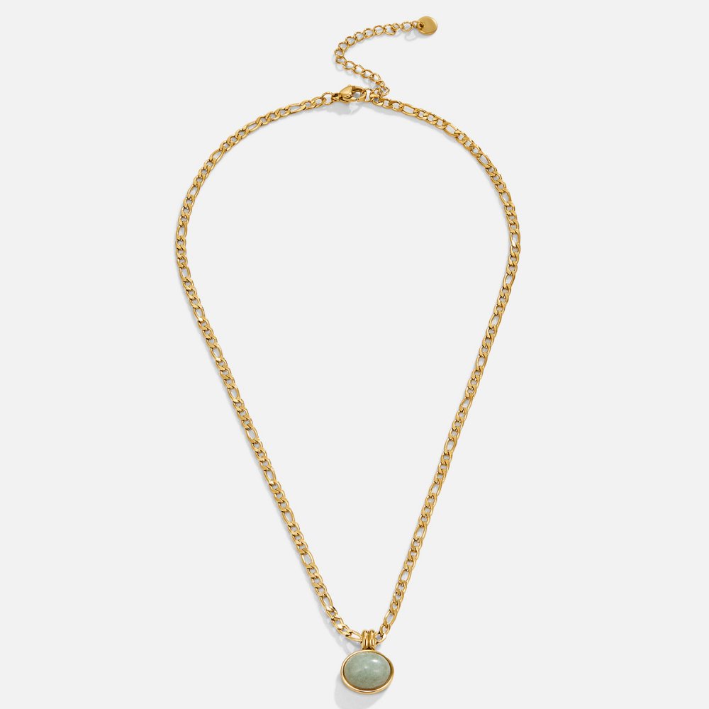 Klara-Mari – Halsband med runt mönster och strukturerad hängande del.