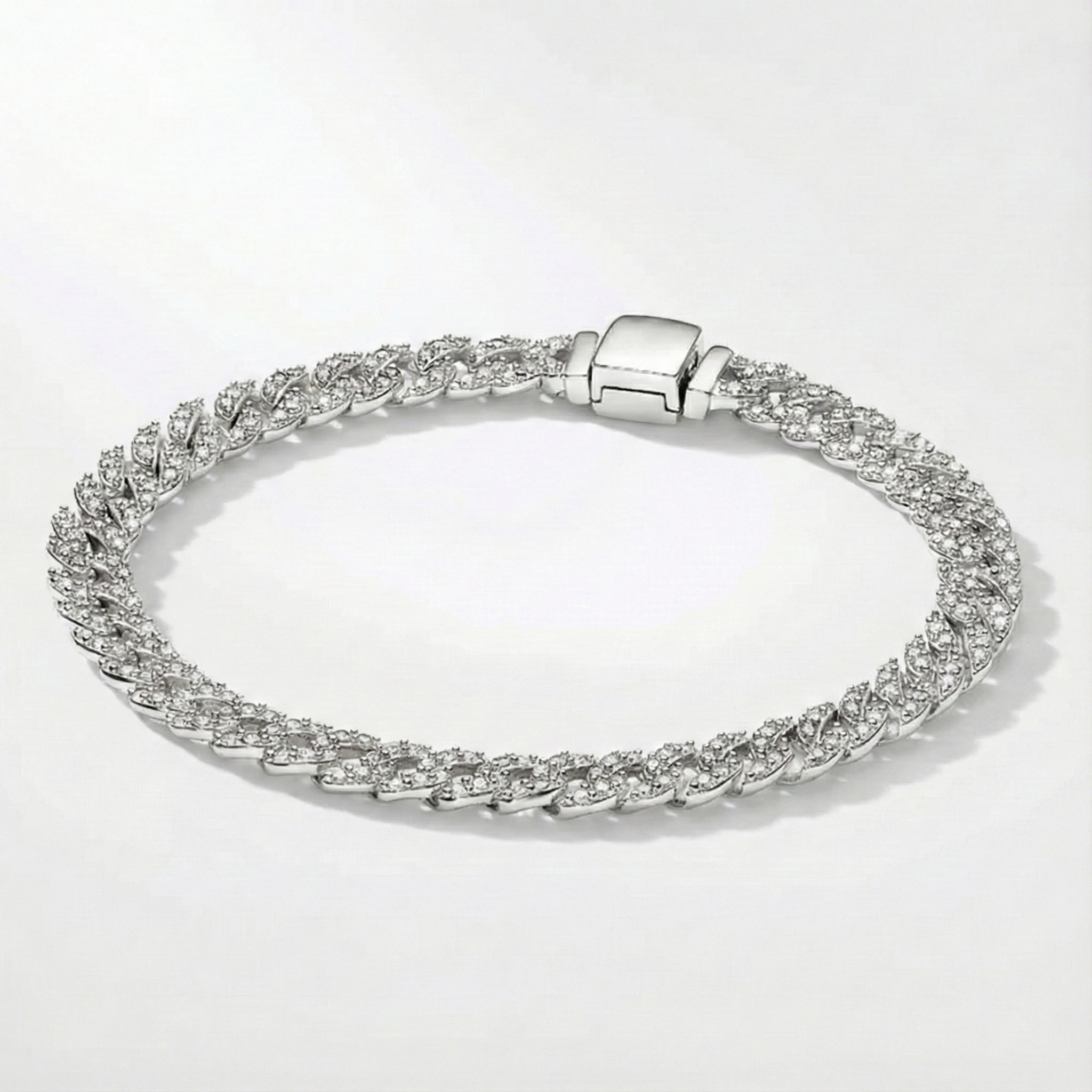Kubanskt armband i moissanit