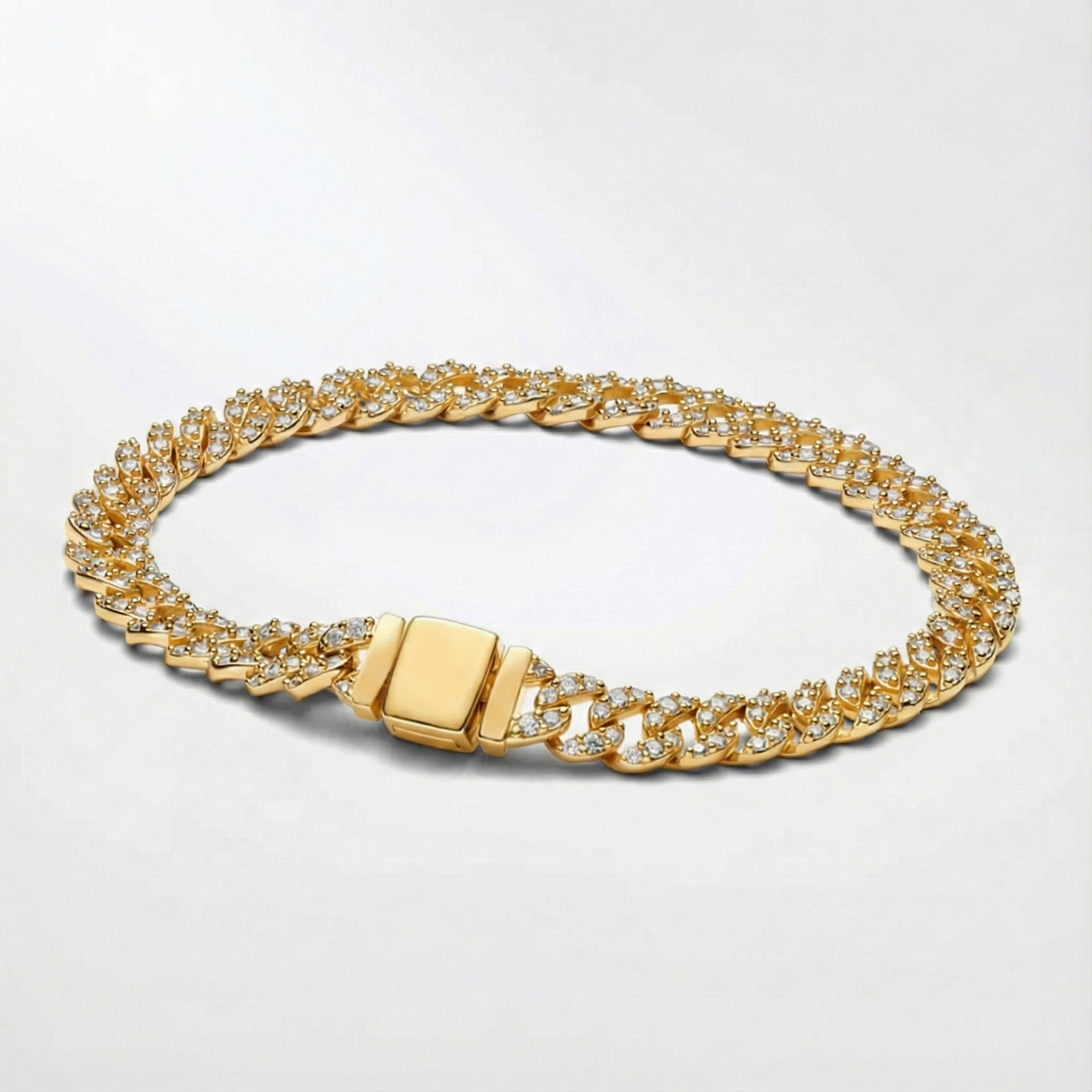 Kubanskt armband i moissanit