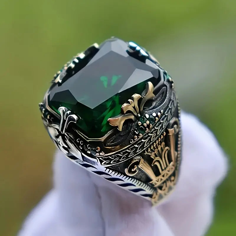 Ring Klara Emerin - Blandat Guld