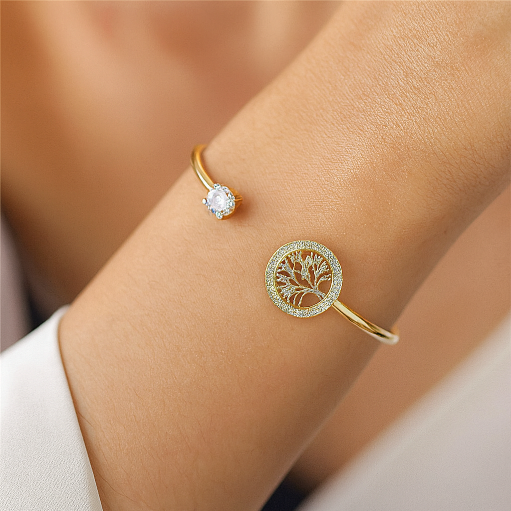 Sara - Justerbart Armband med Livets Träd
