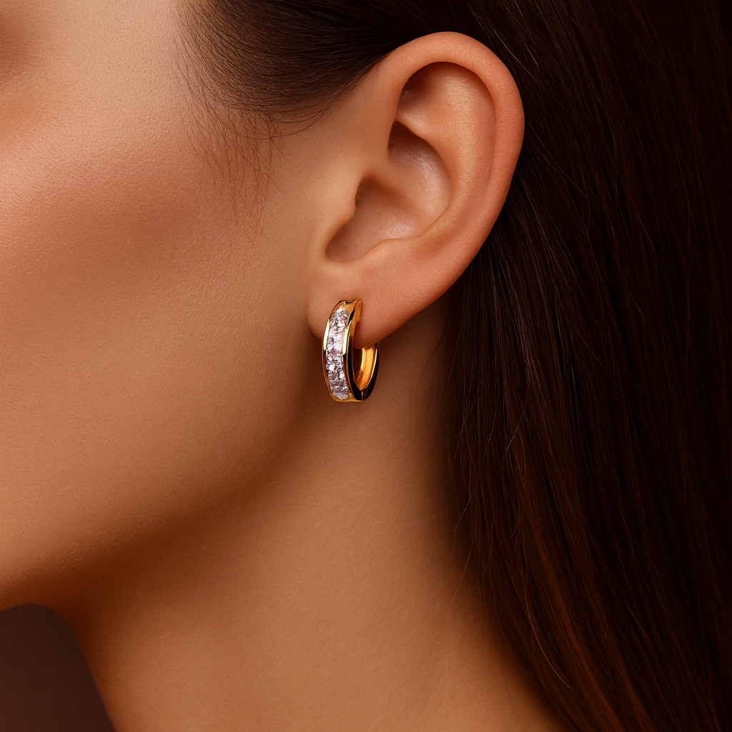 Pavlína - Eleganta guldörhängen