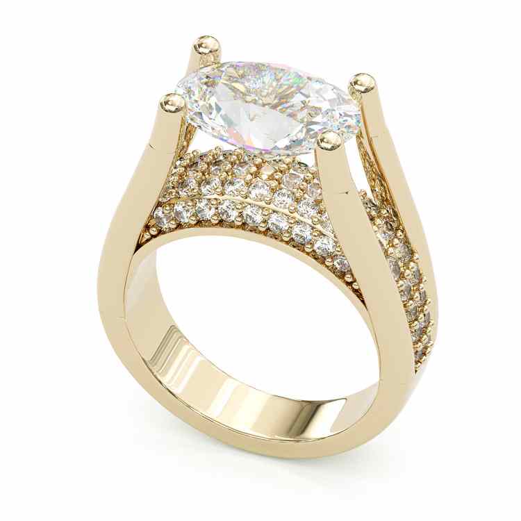 Victoria – Glittrande ring med sidodetaljer.