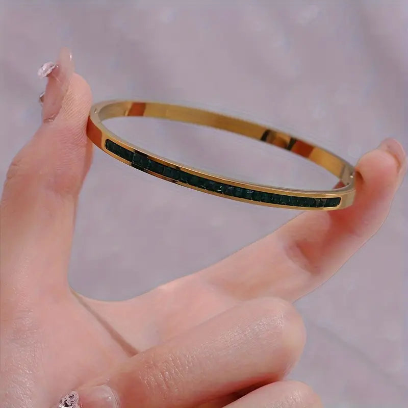 Blå Armband - Guld