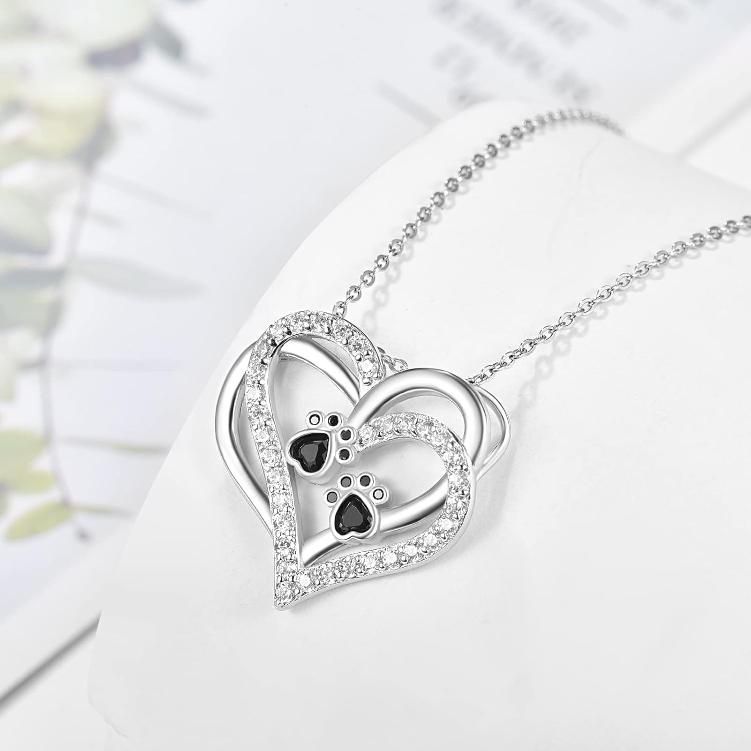 Hjärta Halsband med Zirkonia från Hundtass