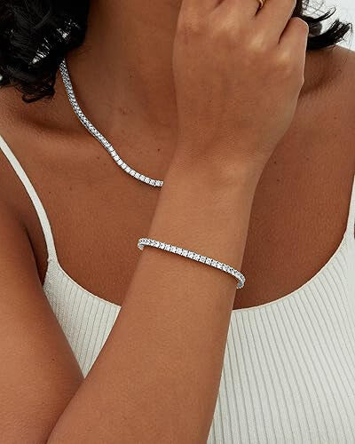 Tennisarmband i moissanit