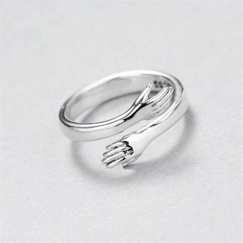 Sten - Justerbar ring i silver Cuddle