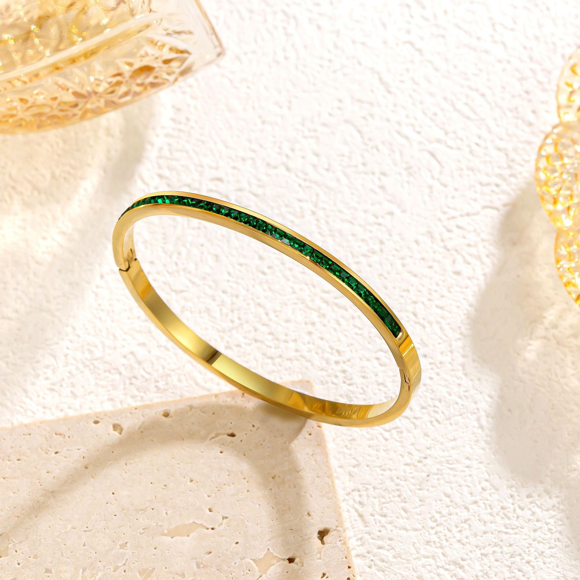 Blå Armband - Guld