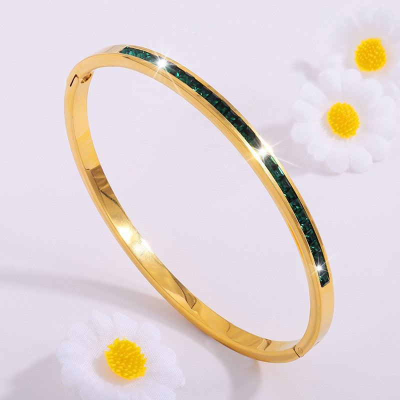 Blå Armband - Guld