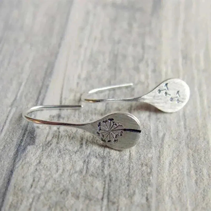 Veronica - Örhängen i 925 Sterling Silver med Blomster Nät