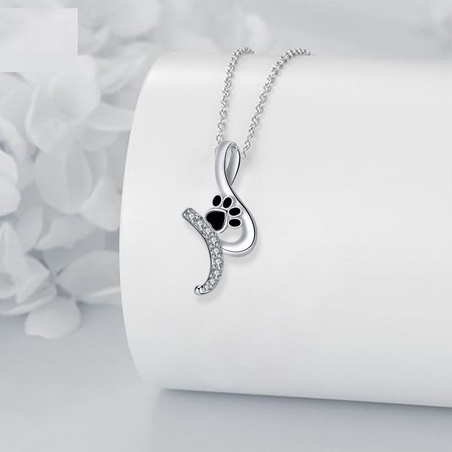 Charmigt Tassavtryck Hänge Halsband