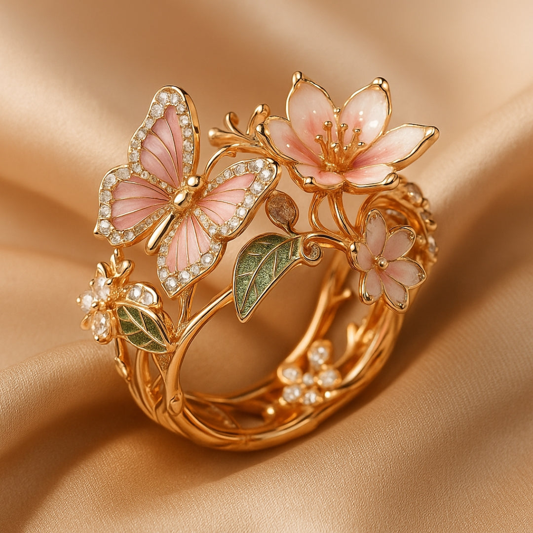 Natur Klar Butterfly Zirconia Ring