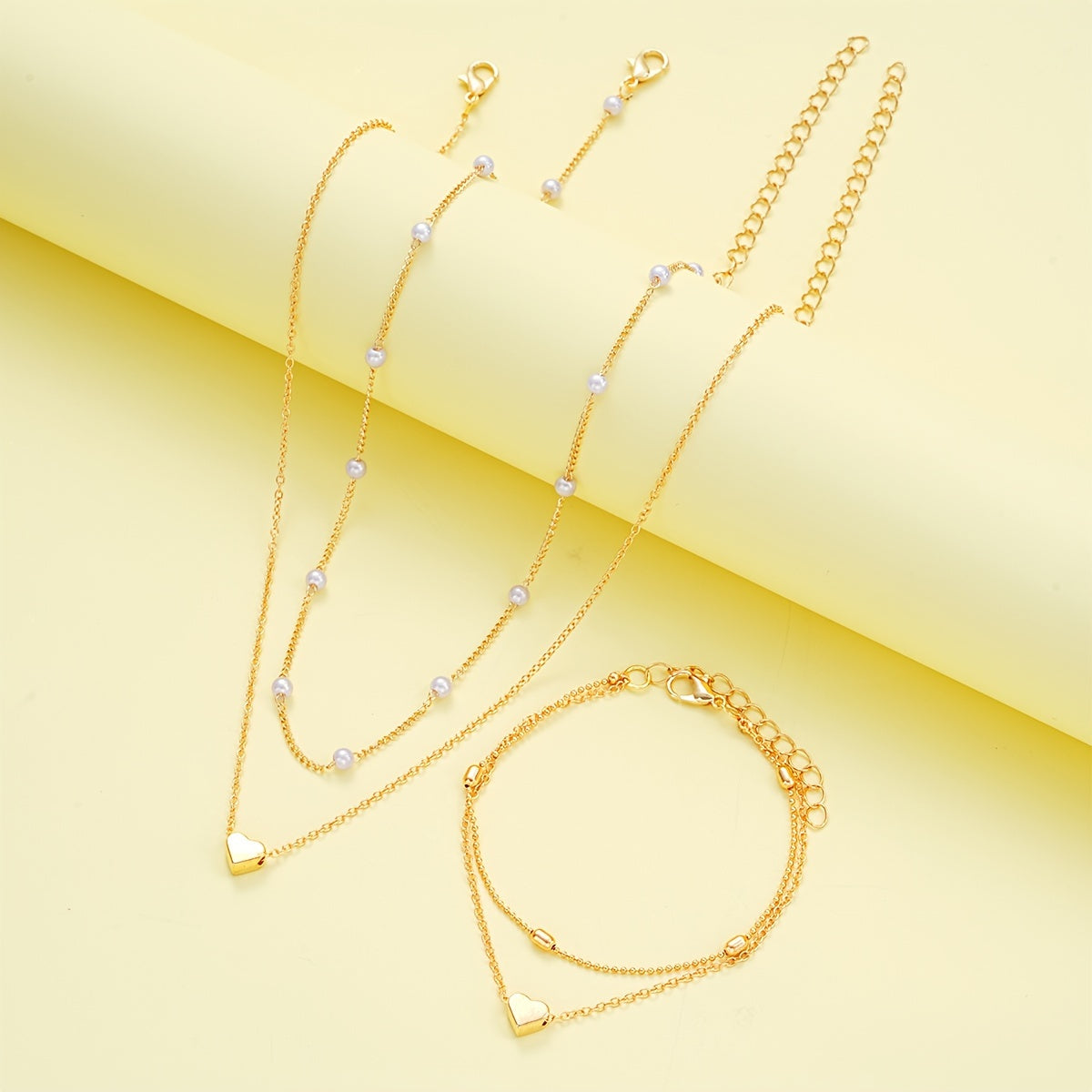 Elegant Minimalist Halsband och Armband Set