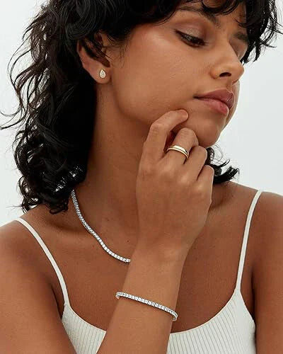 Tennisarmband i moissanit