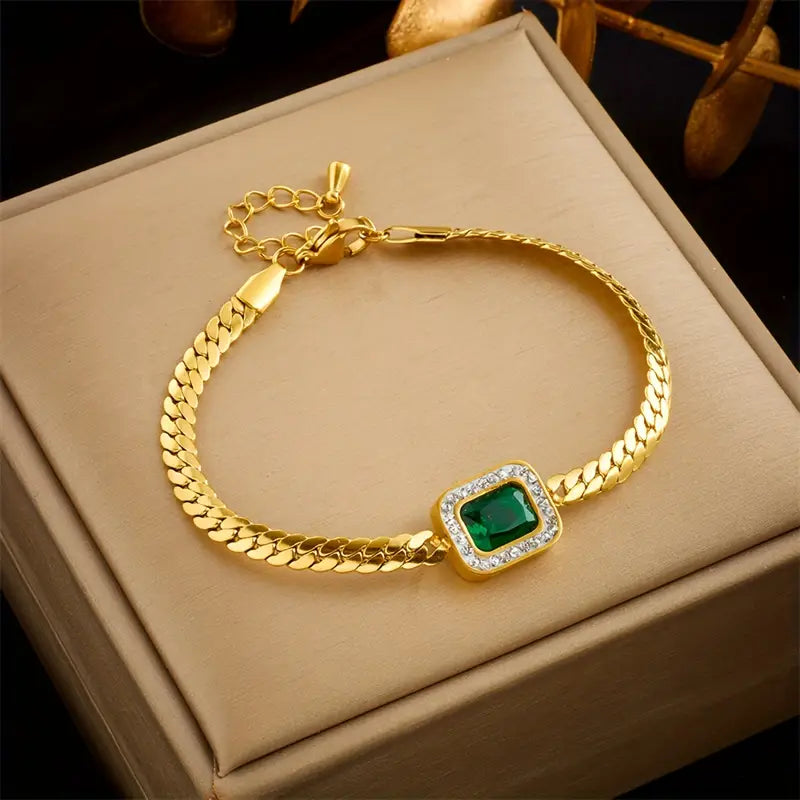 Exklusivt Armband i Guldsten