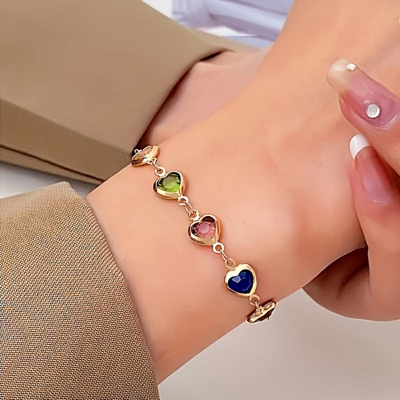 Unikt armband i hjärtform