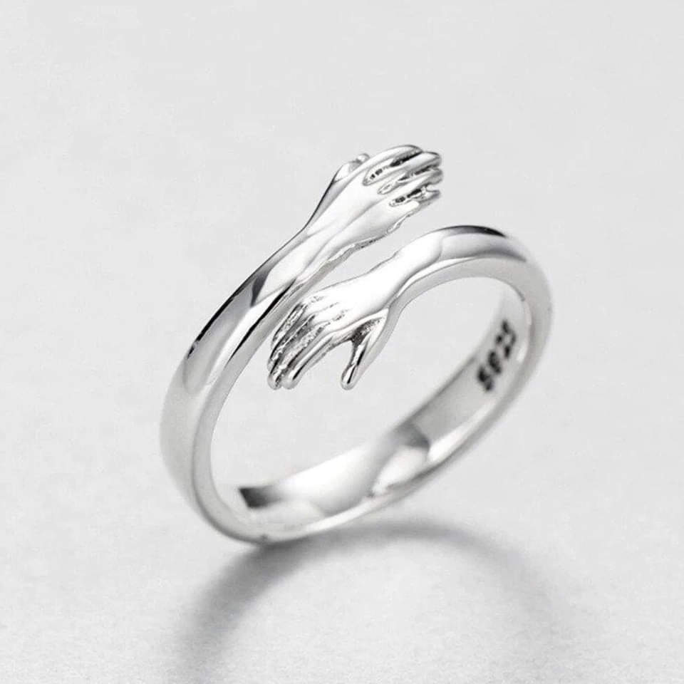 Sten - Justerbar ring i silver Cuddle