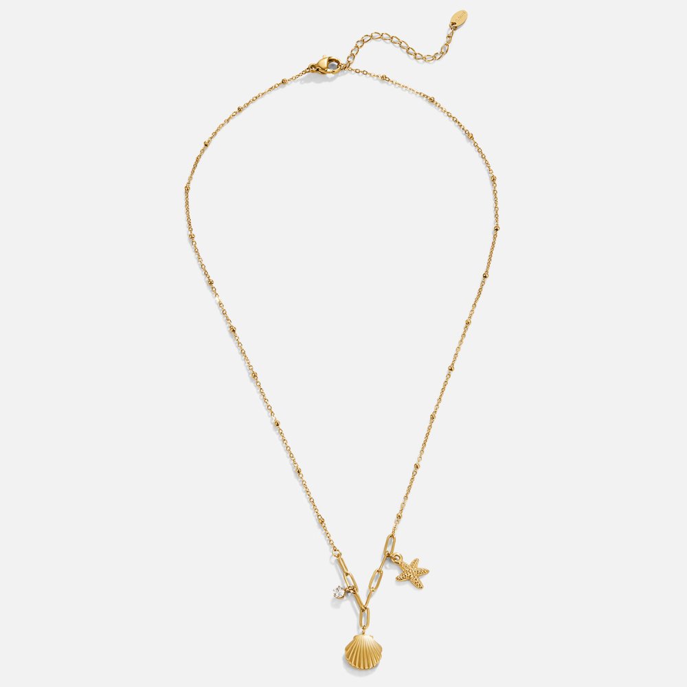 Greta – Halsband med hängande stjärna i guld.