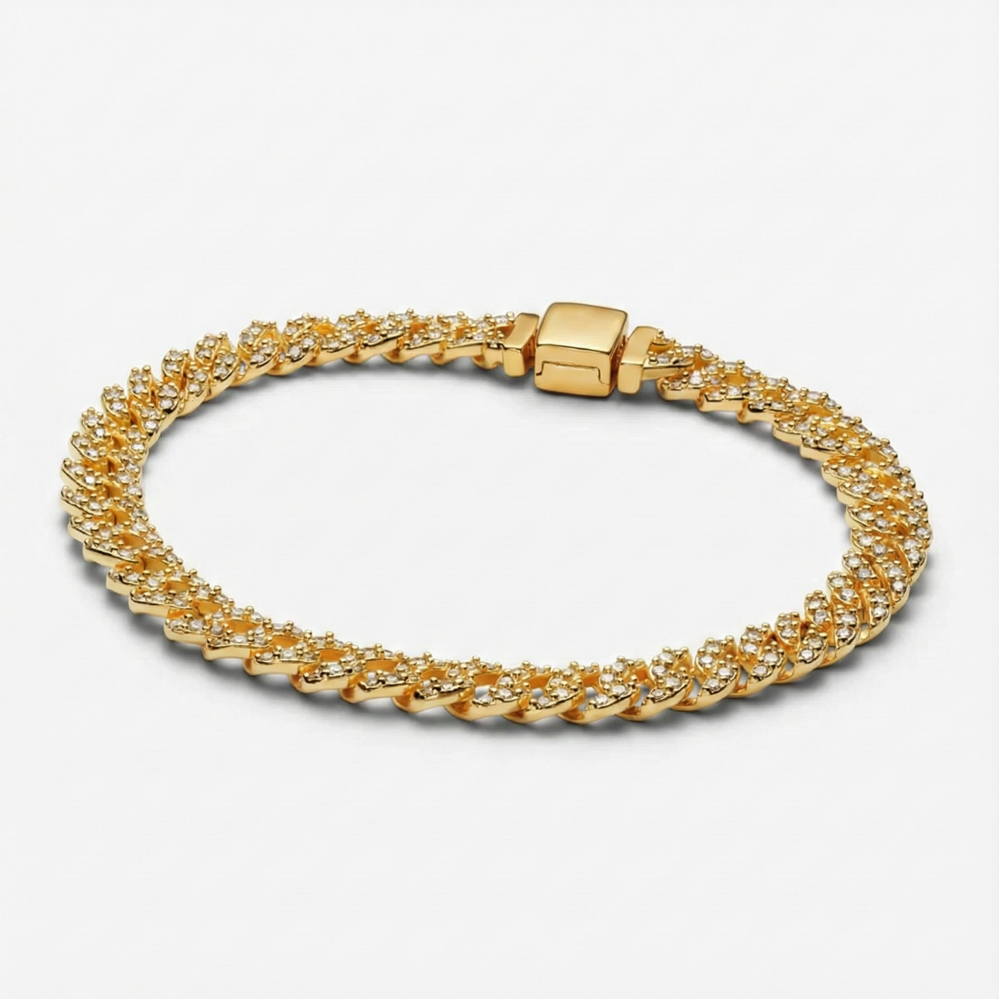Kubanskt armband i moissanit