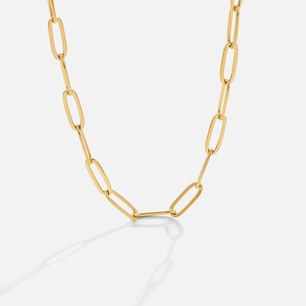 Eva – Kort halsband med länkstruktur