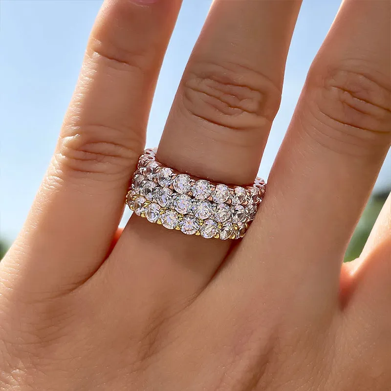 Elizka – Diamantring med dubbel band.